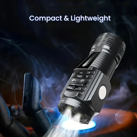 Linterna LED Mini Recargable por USB, 1pc, 5 Modos, Brillo de 3 LED, Portátil