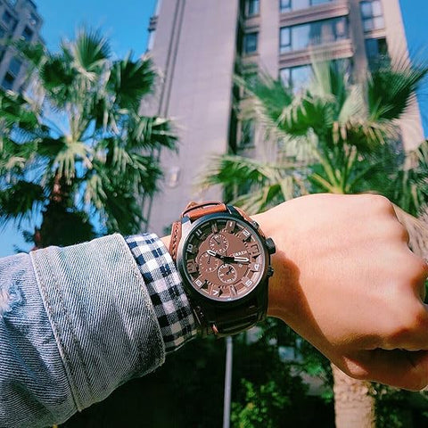 EDGE™ | Reloj De Cuarzo Japonés De Cuero Para Hombre, Calendario Completo 🛒🔥🎁 |Envío GRATIS - 40% DE DESCUENTO|