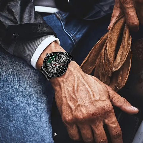 EliteRacer™ | Reloj de cuarzo deportivo de acero inoxidable estilo llanta de coche + Pulseras 🛒🔥🎁 |Envío GRATIS - 40% DE DESCUENTO|