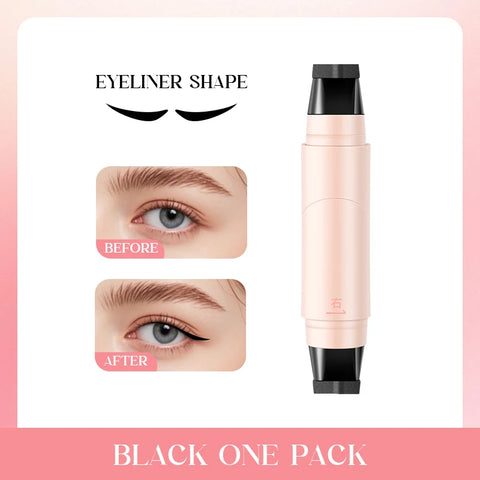 HeartLine™ |Delineador De Ojos Líquido 2 En 1 En Forma De Corazón, De Doble Punta, Mate, Resistente Al Agua, Negro Y Marrón 🛒🔥🎁 |Envío GRATIS - 40% DE DESCUENTO|