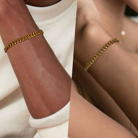 CubaGold™ | Pulsera Esclava De Eslabones Cubanos de Miami De 5 Mm, Laminada En Oro 18K Chapada En Oro Real De 18 Quilates🛒🔥🎁 |Envío GRATIS - 40% DE DESCUENTO|