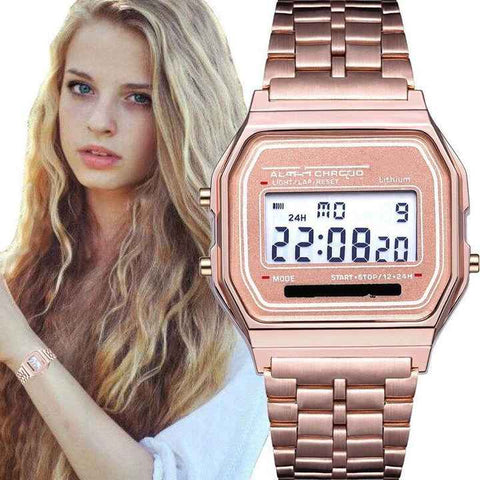 RetroPulse™ | Reloj Digital LED Para Hombre Mujer Vintage Retro Unisex Multifunción, Despertador, Electrónico, Resistente Al Agua, Cronómetro🛒🔥🎁 |Envío GRATIS - 40% DE DESCUENTO|