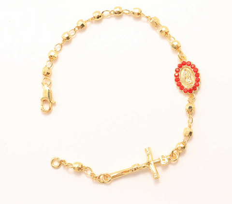 DivineBracelet™ | Pulsera De Oro Laminado de 14K Con Dije De La Virgen Maria Y Crucifijo de Jesus 🛒🔥🎁 |Envío GRATIS - 40% DE DESCUENTO|